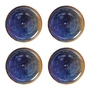 HKliving - Chef Ceramics Teller, Ø 20 cm, rustic blue (4er-Set)