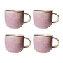 HKliving - Chef Ceramics Becher, 320 ml, rustic pink (4er-Set)