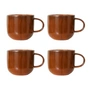 HKliving - Chef Ceramics Becher, 320 ml, burned orange (4er-Set)