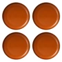 HKliving - Chef Ceramics Teller, Ø 26 cm, burned orange (4er-Set)
