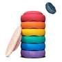 Stapelstein® Spring Special Rainbow Set classic, multicolor  (8er-Set), (Bord + Mini Original)