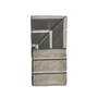 Zone Denmark - Badehandtuch Sauna, 70 x 140 cm, Eucalypus / Olive Green / Soft Grey