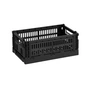 HAY - Colour Crate Korb S, 26,5 x 17 cm, black, recycled, exklusiv