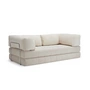 Innovation Living - Cozypad Schlafsofa, 2 L-förmige Rückenpolster, ivory (Stoff 594 Corduroy)