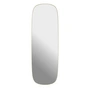 Muuto - Framed Mirror, 150 x 50 cm, hellgelb / Klarglas