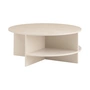 Muuto - Halves Couchtisch, light taupe terrazzo