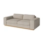Bolia - Sepia 2,5-Sitzer Sofa, Eiche geölt / Memory beige