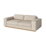 Bolia - Sepia 2,5-Sitzer Sofa, Eiche geölt / Monza beige