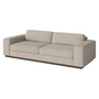 Bolia - Sepia 3-Sitzer Sofa, Eiche dunkel geölt / Memory beige