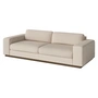 Bolia - Sepia 3-Sitzer Sofa, Eiche dunkel geölt / Monza beige