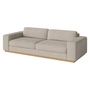 Bolia - Sepia 3-Sitzer Sofa, Eiche geölt / Memory beige