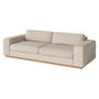 Bolia - Sepia 3-Sitzer Sofa, Eiche geölt / Monza beige
