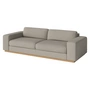 Bolia - Sepia 3-Sitzer Sofa, Eiche geölt / Monza sand