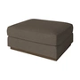 Bolia - Sepia Pouf 70 x 70 cm, Eiche dunkel geölt / Memory dunkelbeige