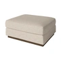Bolia - Sepia Pouf 70 x 70 cm, Eiche dunkel geölt / Monza beige