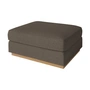 Bolia - Sepia Pouf 70 x 70 cm, Eiche geölt / Memory dunkelbeige