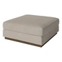 Bolia - Sepia Pouf 90 x 90 cm, Eiche dunkel geölt / Memory beige