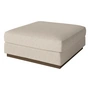 Bolia - Sepia Pouf 90 x 90 cm, Eiche dunkel geölt / Monza beige