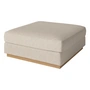 Bolia - Sepia Pouf 90 x 90 cm, Eiche geölt / Monza beige