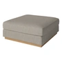 Bolia - Sepia Pouf 90 x 90 cm, Eiche geölt / Monza sand