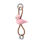 Kay Bojesen - Vogel Schlüsselanhänger, Metall, Naturleder rosa