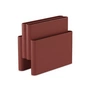 Kartell - Zeitschriftenständer mit vier Taschen, mat burgundy