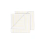 Blomus - Arto Gästehandtuch, 50 x 30 cm, dünne Streifen, white / transparant yellow (2er-Set)