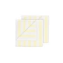 Blomus - Arto Gästehandtuch, 50 x 30 cm, breite Streifen, white / transparant yellow (2er-Set)