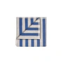 Blomus - Arto Handtuch 100 x 50 cm, breite Streifen, moonbeam / mazarine blue