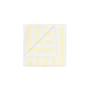 Blomus - Arto Handtuch 100 x 50 cm, breite Streifen, white / transparant yellow