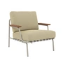 Muuto - Settle Outdoor Lounge Chair, beige / grau (Stoff Delta 25)