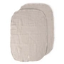 Sebra - Wickelunterlage aus Musselin 6-lagig, beige (2er-Set)