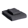 The Organic Company - Big Waffle Handtuch, Gift Set, dunkelgrau
