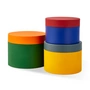 POLSPOTTEN - Round Metal Caps And Jars Vorratsdose 3er Set, mehrfarbig