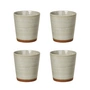 Broste Copenhagen - Grød Becher, 25 cl, sand (4er-Set)