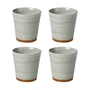 Broste Copenhagen - Grød Becher 35 cl, sand (4er-Set)