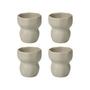Broste Copenhagen - Limfjord Becher 200 ml, light grey (4er-Set)