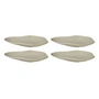Broste Copenhagen - Limfjord Teller, 14,8 x 24 cm, hellgrau (4er-Set)