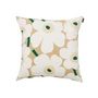 Marimekko - Pieni Unikko Kissenbezug, 50 x 50 cm, sand, white, hay, emerald