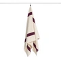 HAY - Stripe Handtuch 70 x 140 cm, burgundy
