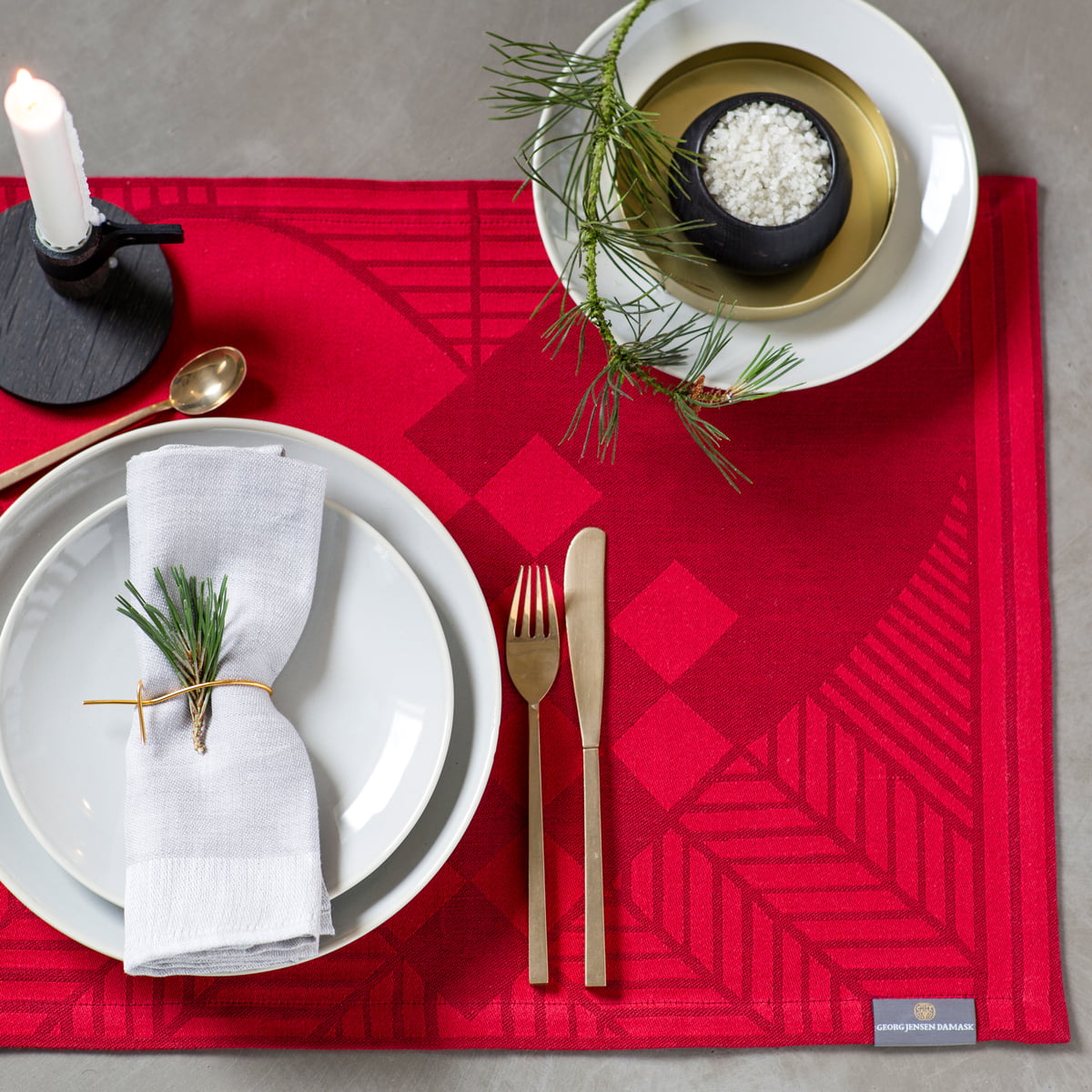 Christmas Rustic Tischset von Jensen Damask