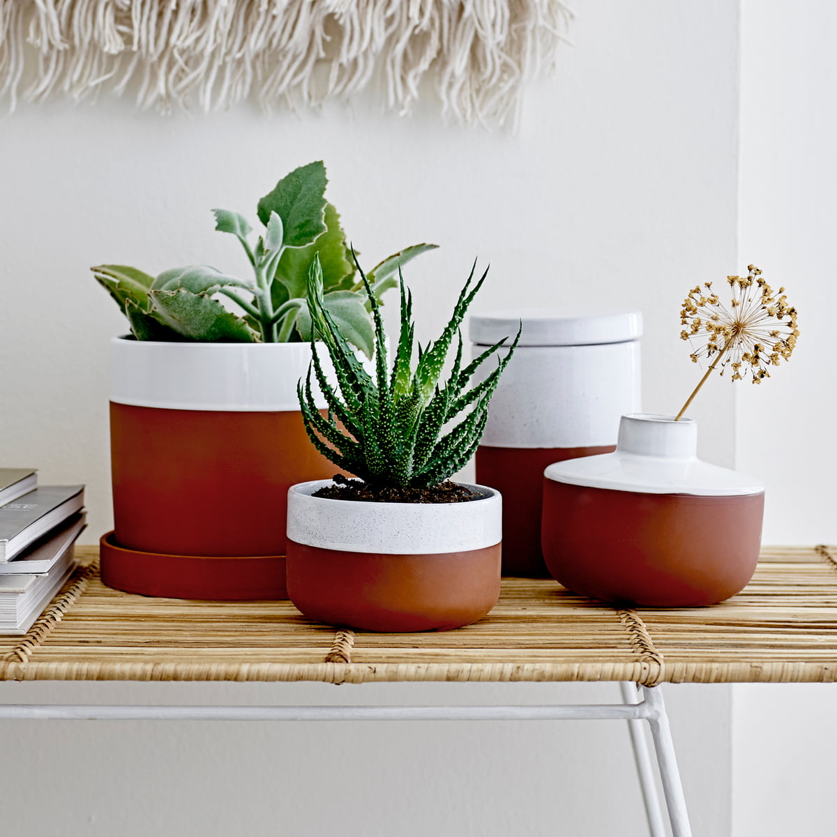 Terrakotta Blumentopf mit Untersetzer von Bloomingville