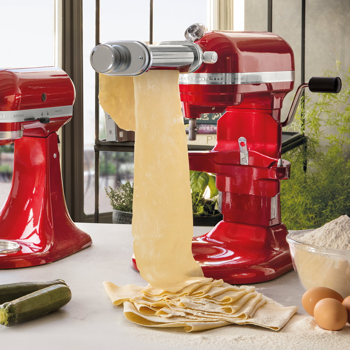 nudelteigroller für alle küchenmaschinen von kitchenaid connox