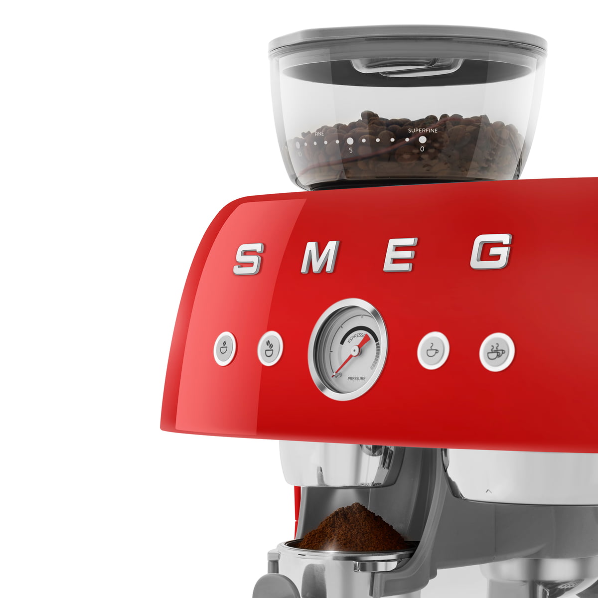 Espressomaschine mit Siebträger EGF03 von Smeg | Connox