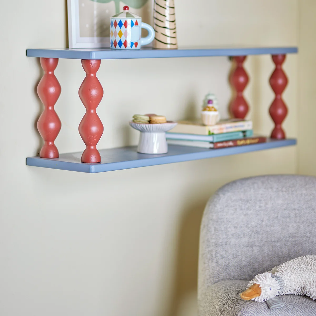 Bloomingville Mini - Bibiola Wandregal, 80 cm, blau