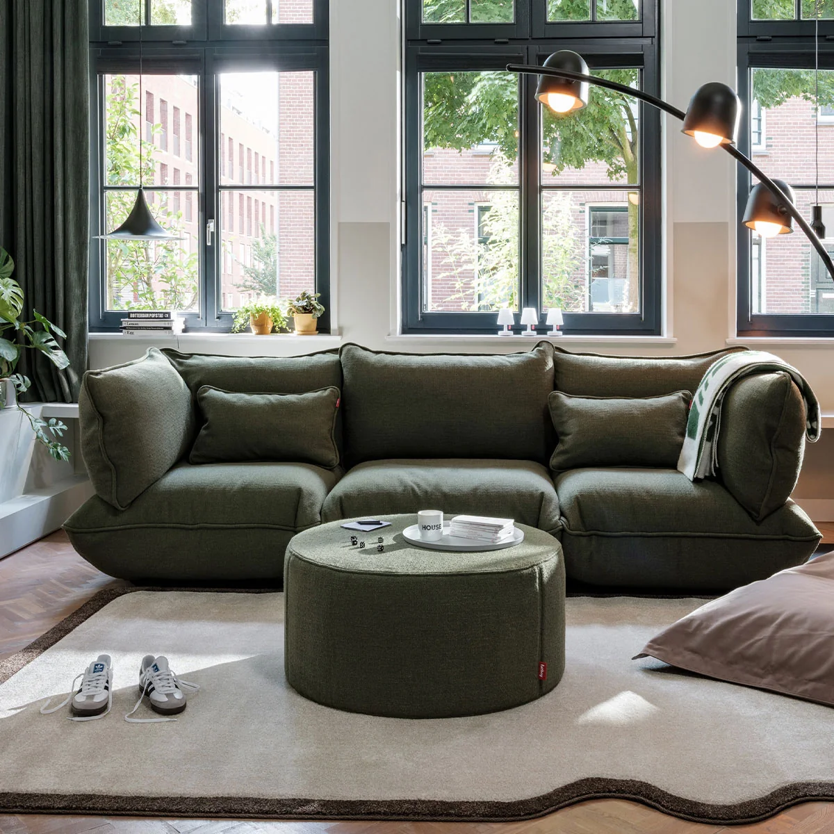 Fatboy - Sumo Eck-Modul, leaf green (Bouclé)