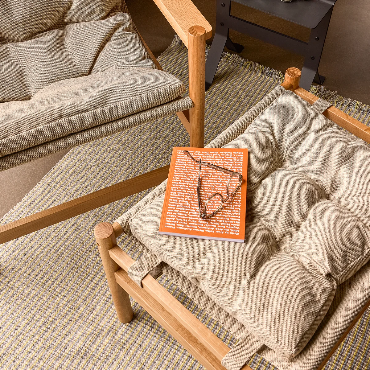 Hübsch Interior - Heritage Hocker natur / beige