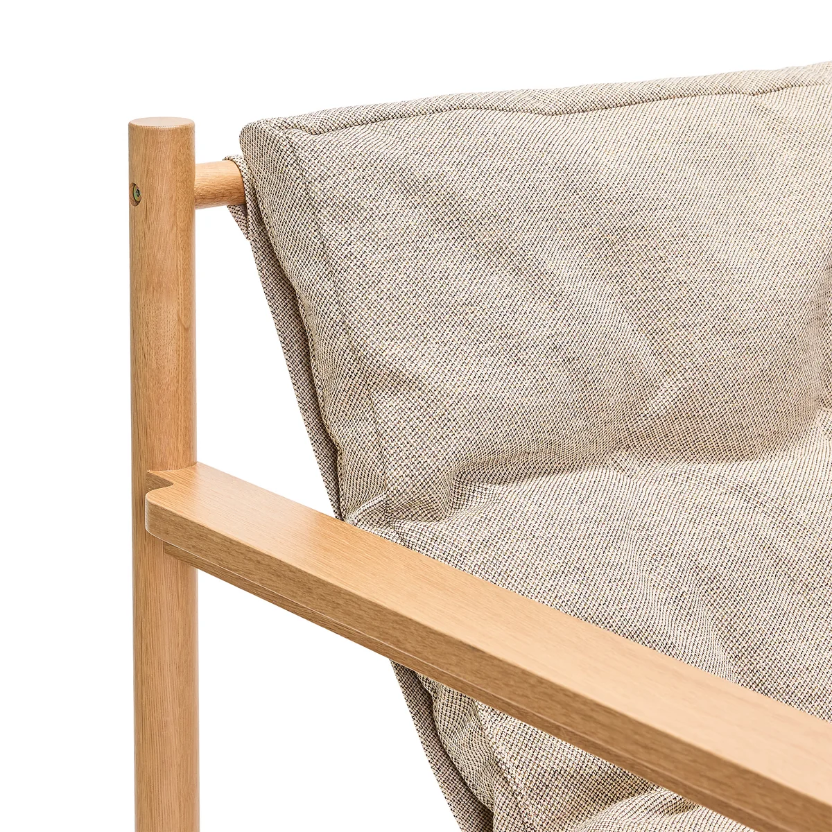 Hübsch Interior - Heritage Loungestuhl Eiche natur / beige