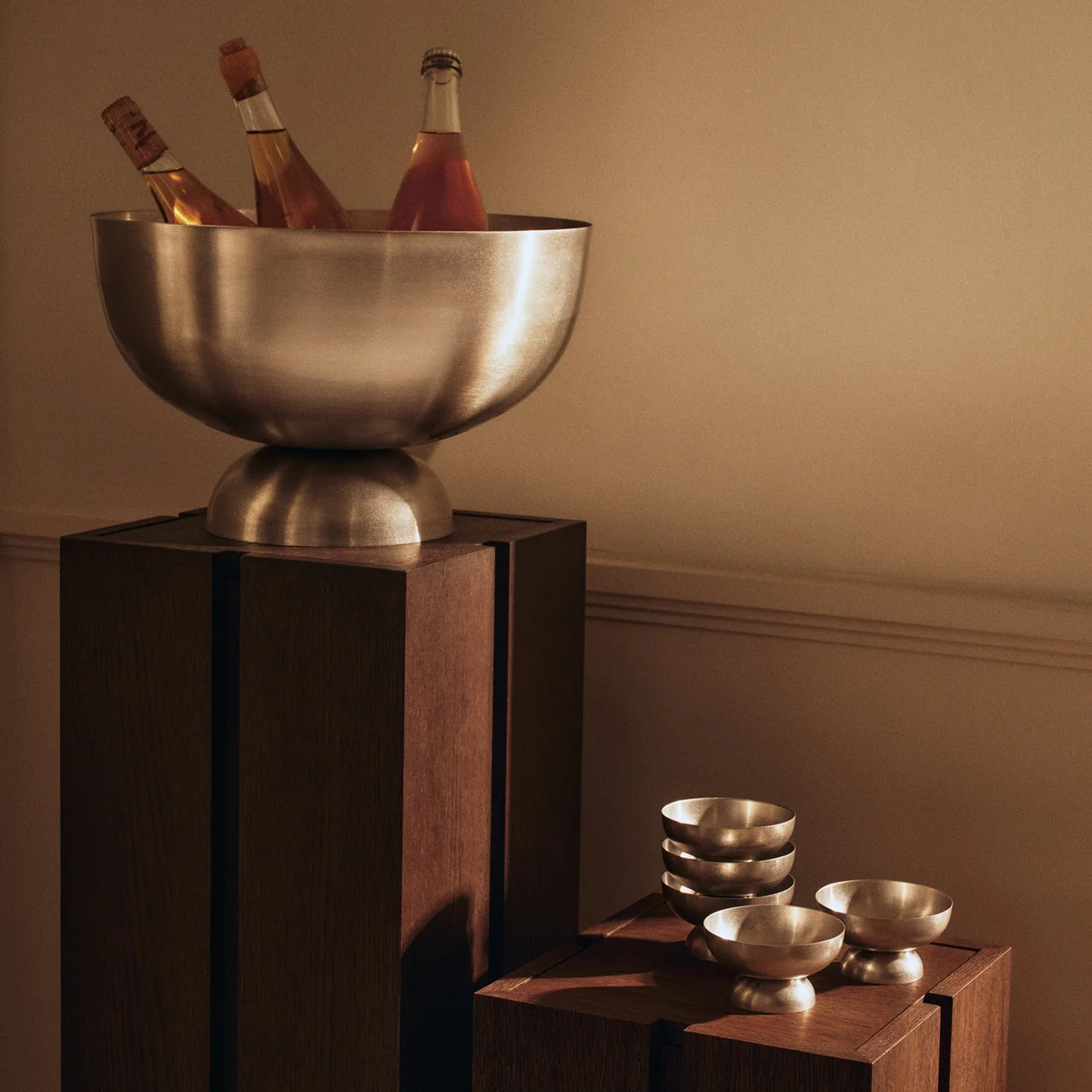Ferm Living - Tumbled Dessertschale, Edelstahl
