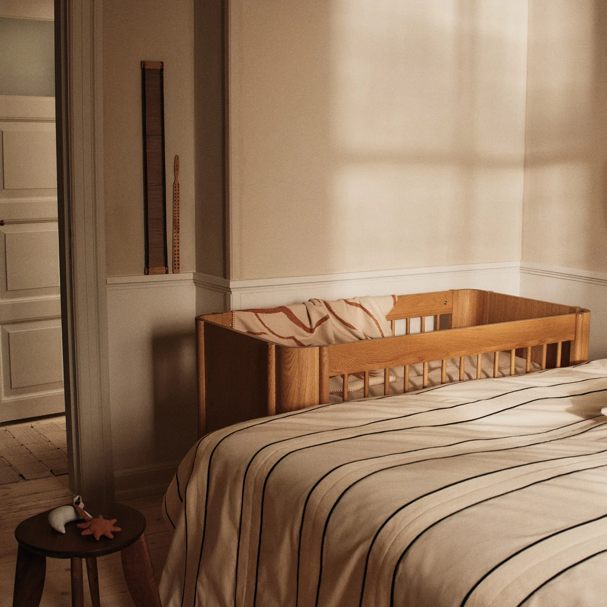 Ferm Living - Tilu Babybett, 68 x 129 cm, Eiche natur